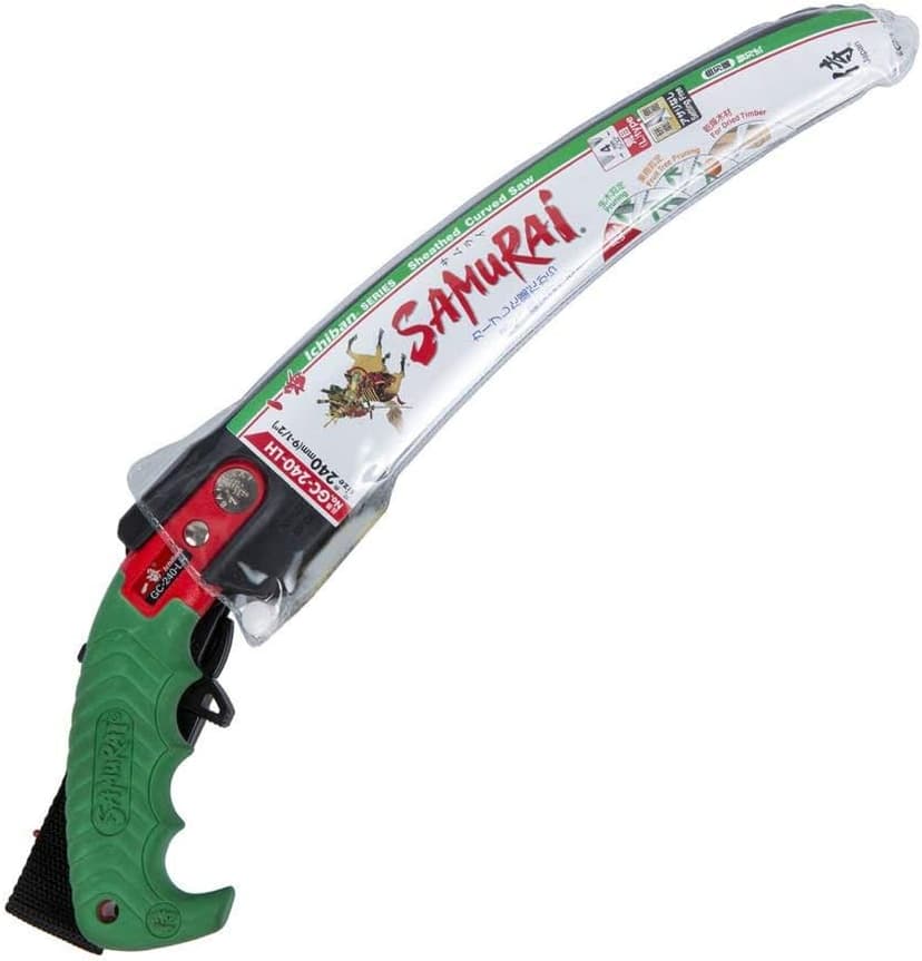 Samurai ICHIBAN GC-240-LH 9-1/2" (240mm) Curved Hand Saw + Carrying Case. Made in Japan