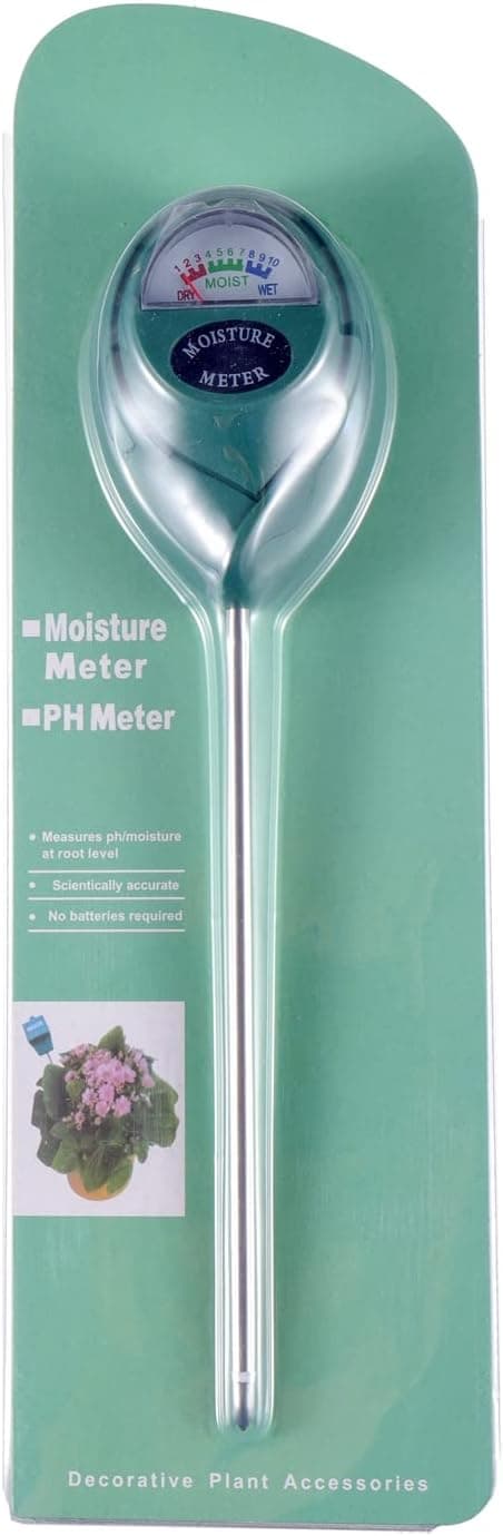 Soil Moisture Meter, Plant Water Monitor for Potted,Gardening, Farm, Lawn, Indoor and Outdoor Plants No Battery Needed（Pack of 1 pcs Green）