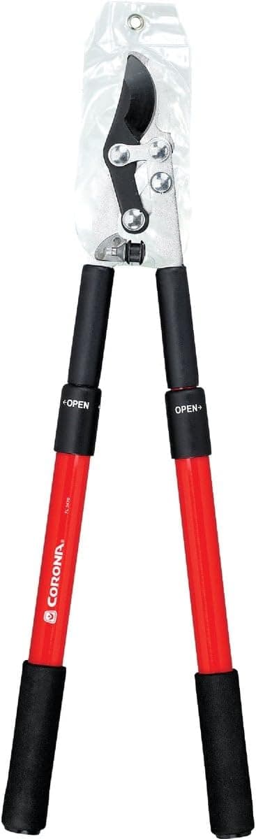 Corona FL 3470 Compound Action Bypass Lopper with Extendable Handles, 1-1/2" Cut, 21" to 33" Length