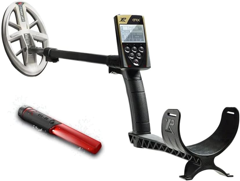 XP Metal Detectors ORX Detector - Specialized in Gold Hunting - with MI-6 pinpointer, HF Elliptical Coil (9.5x5'') up to 80kHz, Remote Control and S-Telescopic Lite Stem, (ORX-ELLHFRCE-MI6)