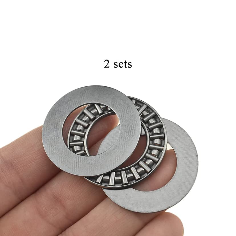 AXK2035 2AL Thrust Needle Roller Bearings with Washers 20mm Bore 35mm OD 2mm Width Balance Smooth Riding Lawn Tractor Lighter Steering Save Effort Easy Get Around Trees and Obstacles 2Sets