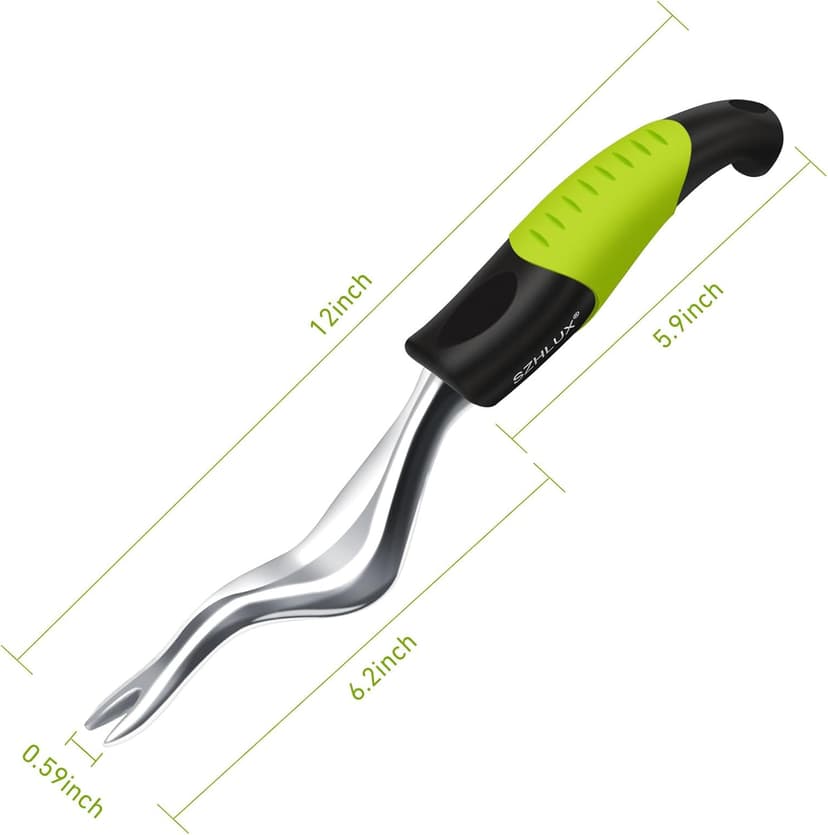 SZHLUX Hand Weeder Tool, Premium Weed Puller Tool for Garden, Gardening Hand Tool with Ergonomic Handle (Green)