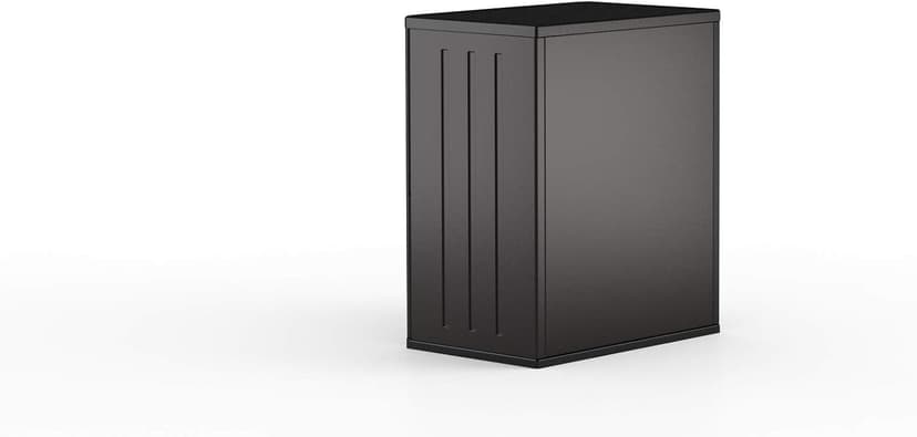 Suncast Commercial Heavy-Duty 9 Cubic Ft. Resin Storage Cabinet with Lockable Handles, Adjustable Metal-Reinforced Shelves for Garage or Workspace, Black, Made in The USA