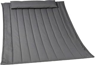 Outdoor Portable Hammock Pad, 2 Person Replacement Polyester Hammock Pad and Pillow Set, 77 X 55Inch Fits 55 Inch Large Hammock, Dark Gray