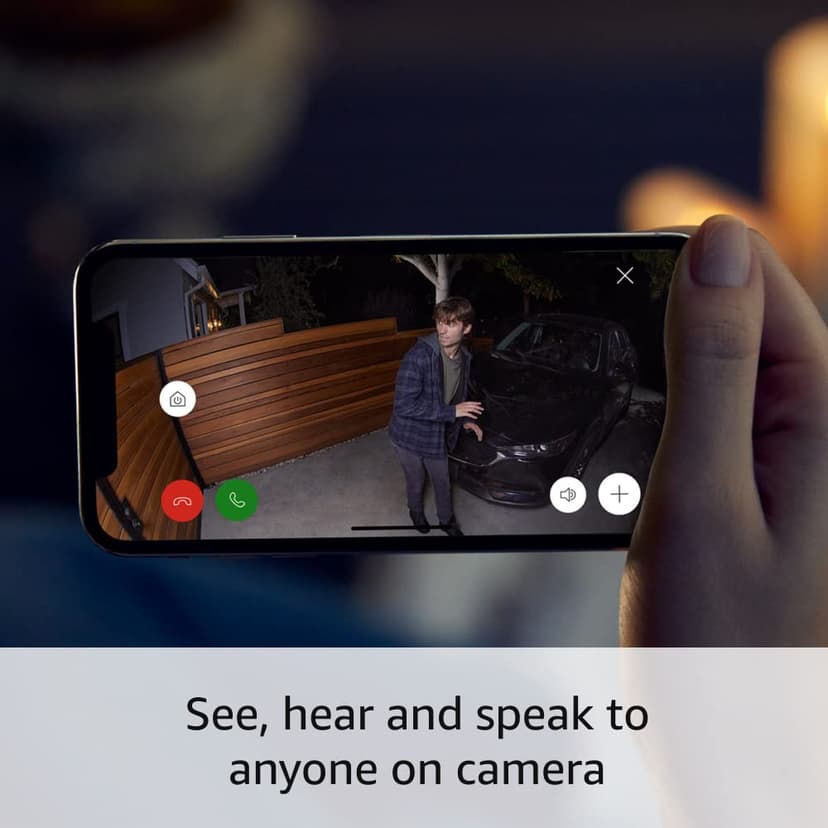 Ring Spotlight Cam Plus, Solar | Two-Way Talk, Color Night Vision, and Security Siren (2022 release) - White