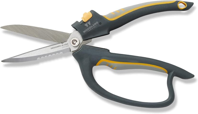Woodland Tools Co. Super Duty Utility Snip – Multi-Purpose Stainless Steel Garden Shears with Ergonomic Soft Grip, Ideal for Cutting Rope, Wire, and Plant Stems