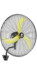 20'' Outdoor Quiet Oscillating Pedestal Fan With All Sealed Brushless DC Motor, 4-Speed Waterproof Outdoor Fan, Heavy Duty Industrial Floor Fans for House,Patios, Commercial, Garage, Warehouse