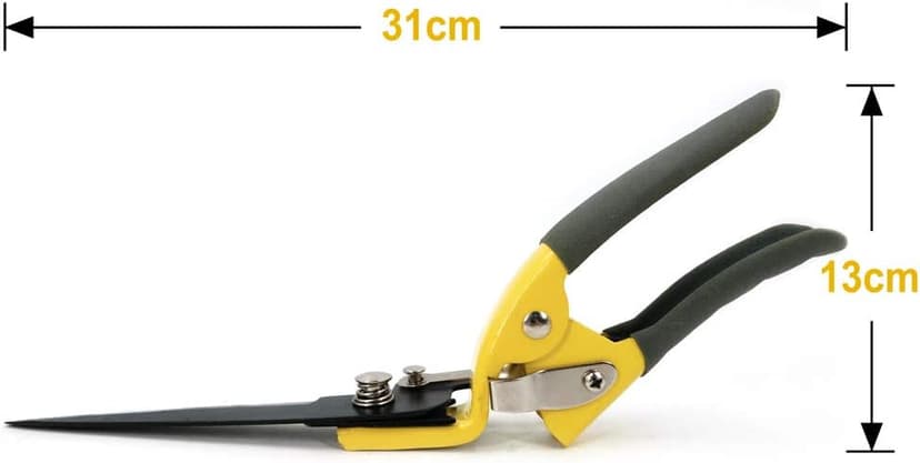 Jardineer Grass Shears Handheld, Razorsharp Hand Grass Clippers, Non-Slip Grass Clippers & Shears, Grass Shears Manual for Lawn, Hand Shears and Clippers for Grass