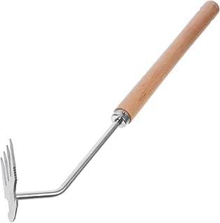 Garden Weeding Tool Ergonomic Handle Rake Multi-Function Weeder for Professional Grade Gardening