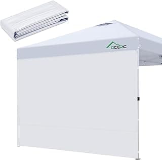 Instant Canopy Tent SideWalls for 10x10 FT Pop Up Canopy, 210D Polyester Waterproof, White (1PCS Sidewall Only, Tent NOT Included)