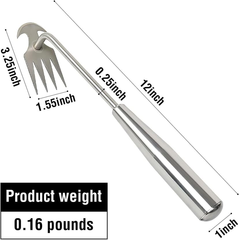 FR Weeding Artifact - Manual Weeder, 4 - Tooth Manganese Steel Weeder, Suitable for Weeds in Gardens, Yards and Farms Easy ! Quick ! Labor - Saving !