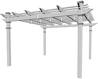 New England Arbors Regency 12' x 12' Vinyl Pergola