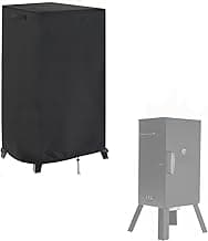 Smoker Cover Fit for Masterbuilt MB20070210 Analog Electric Smoker, Waterproof Outdoor Grill Smoker Covers,Black (23" L x 21" W x 38" H)