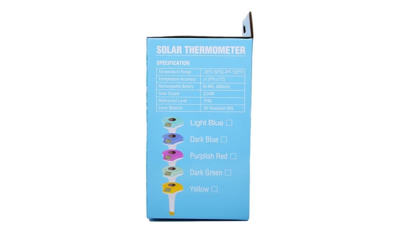 Solar Digital Pool & Spa Thermometer, Weather Resistant Floating Thermometer, IPX-8 Water Proof, 10s Measuring Cycle, Solar Powered with Over 180 Days Battery Life