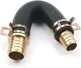 Heater Core Repair Bypass Kit - Brass Fittings - 5/8" x 3/4" Combination Hose