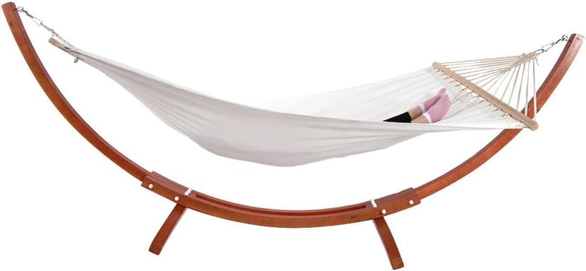 ONCLOUD Hammock Wood Arc Stand with Double Hammock (10.5 ft)