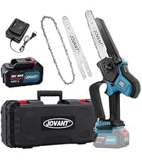 2-in-1 Cordless Pole Saw, Brushless Mini Chainsaw Cordless with Pole, 2 Pack 20V 4.0Ah Battery Powered Pole Saws for Tree Trimming, 15ft Reach Electric Saw for Trees With Pole