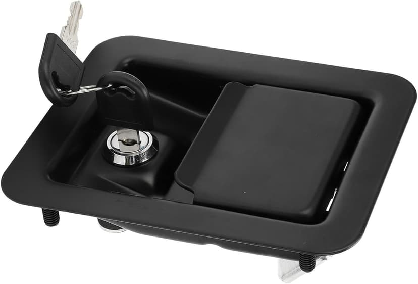 Generator Panel Lock - Stainless Steel 4-Corner Mounting Silent Unit Lock with Keys - Lock Accessories for Secure Generator Enclosures-size1