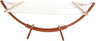 ONCLOUD Hammock Wood Arc Stand with Double Hammock (10.5 ft)
