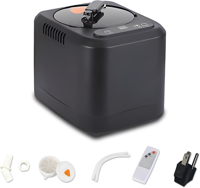 3 L Large Capacity Portable Sauna Steamer, Spa Machine,1200 w Steam Generator,Home Sauna Steamer Pot with Remote Control, 9 Temperature Levels, Home Spa Sauna Accessories