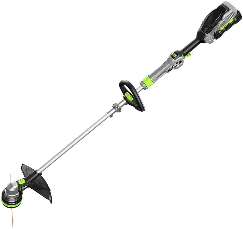EGO Power+ String Trimmer, Battery Powered, 15" Trimmer for Weeds and Grass with POWERLOAD, Telescopic Aluminum Shaft, Includes 56V 2.5Ah Battery and Charger - ST1511T