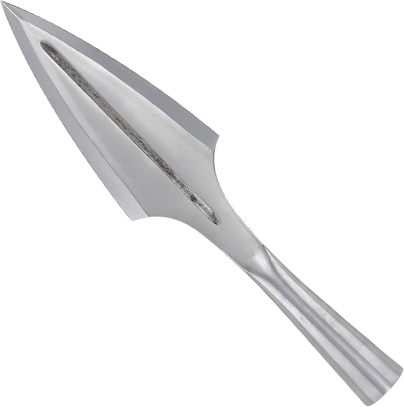 Armory Replicas Functional Viking Age Real Spear Head Attachment- Hand Forged Tempered Carbon Steel Medieval Reenactment Spear Head - Shaft Not Included