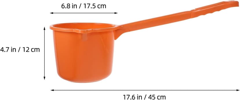 NOLITOY Plastic Water Ladle Long Handle, Bath Water Ladle Dipper for Bathroom Hair Washing, Garden Watering Scoop, Soup Serving Spoon for Kitchen