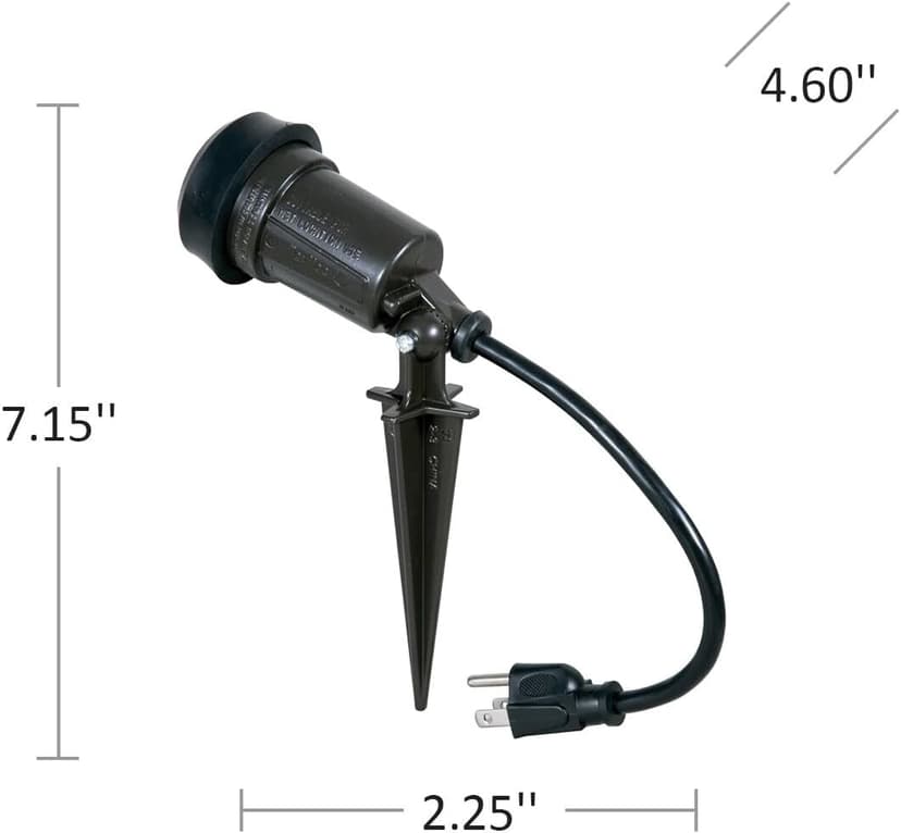 Hubbell-Bell SL101B Portable Spike Light Par 38 Bulb Bronze Finish, 75-150 Watt