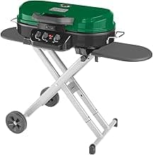 Coleman RoadTrip 285 Portable Stand-Up Propane Grill with 3 Adjustable Burners & Instastart Ignition, 20,000 BTUs of Power for Outdoor Cooking