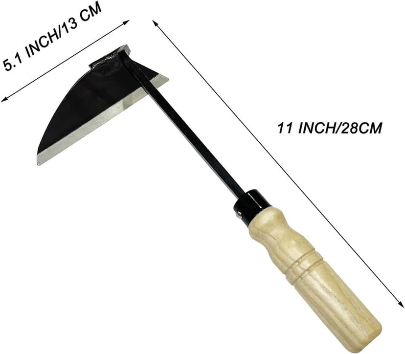 tBesme Japanese Handheld Nejiri Gama Hoe & Garden Hoes