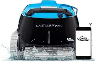 Dolphin Nautilus CC Pro Wi-Fi Automatic Robotic Pool Vacuum Cleaner, Wall Climbing, Waterline Scrubber Brush, Ideal for In-Ground Pools up to 50 FT in Length