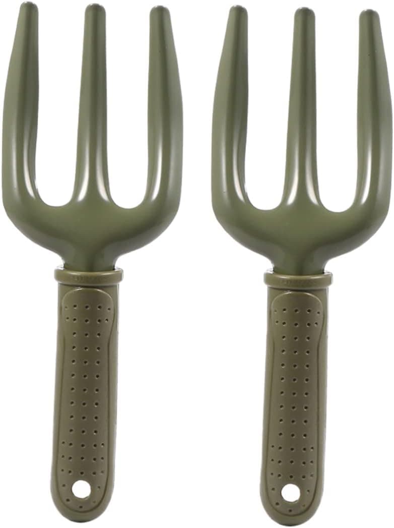 BESPORTBLE Professional Grade Gardening Hand Tools Iron Fork Ergonomic Handle for Weeding Soil Loosening
