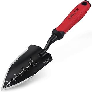 Garden Shovel-Heavy Duty Gardening Hand Trowel, Stainless Steel Garden Trowel with Rubberized Handle, Garden Tool for Soil Planting Digging Transplanting(Hand Trowel)