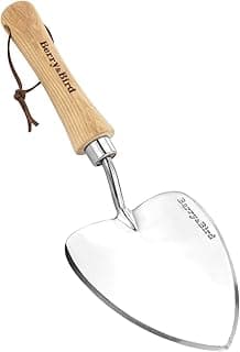 Perennial Trowel, Oversized Garden Potting Trowel with Sharp Blade Wood Hand Shovel, Stainless Steel Planting Trowel Gardening Tool for Roots,Planting,Digging,Transplanting and Cutting