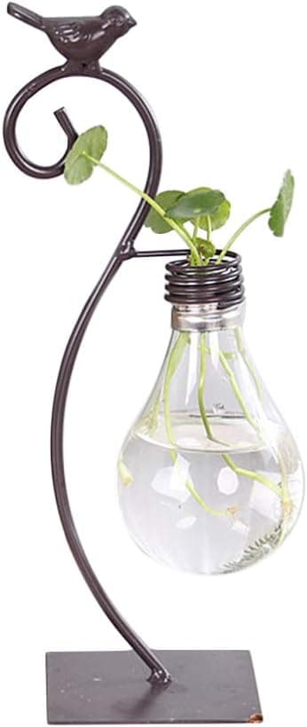 Healifty Plastic Planter Bulb Vase Hydroponics Plants Terrarium Flowerpot Decorative Pottery Planter for Any Occasion, Easy to Do and Fun to Grow