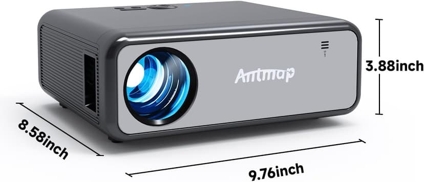 Outdoor Projector with WiFi and Bluetooth, 500 ANSI Native 1080p Projector for iPhone, Movie Projector for Outdoor Use, Home Projector 4K Support for Bedroom/Smartphone/Tablet/Laptop/TV Stick/Game
