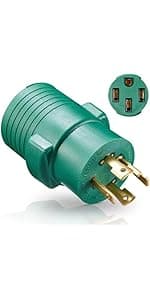 20Amp to 30Amp Adapter , L14-20P to L14-30R Twist Lock Adapter ,20 Amp 125/250V to 30 Amp Generator Plug for RV, Campsites, Household,Emergency Backup
