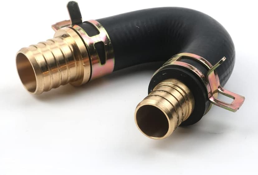 Heater Core Repair Bypass Kit - Brass Fittings - 5/8" x 3/4" Combination Hose