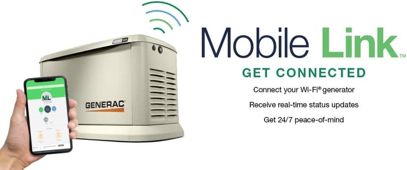 Generac Guardian 10kW Home Standby Generator with 100 Amp Transfer Switch, Durable All Aluminum, WiFi Enabled with G-Force Engine, Easy to Use, Whole House Power Backup, Smart Outage Solution - Bisque