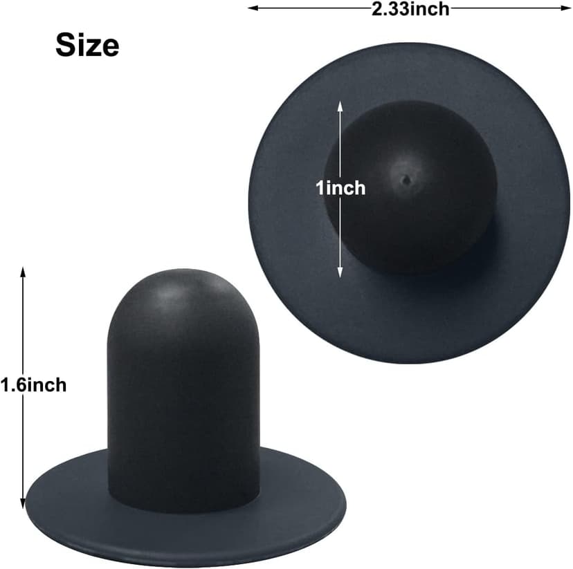 4 PCS Swimming Pool Pump Strainer Hole Plug Replacement for Bestway & Intex Pools Ground Swimming Plug Wall Plug Stopper (Black)
