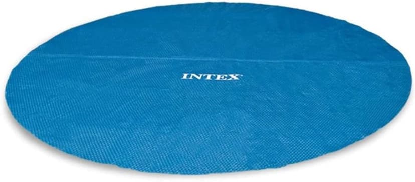 Intex 28015E Solar Pool Cover: for 18ft Round Easy Set and Metal Frame Pools – Insulates Pool Water – Reduces Water Evaporation – Keeps Debris Out – Reduces Chemical Consumption