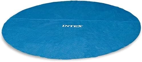 Intex 28015E Solar Pool Cover: for 18ft Round Easy Set and Metal Frame Pools – Insulates Pool Water – Reduces Water Evaporation – Keeps Debris Out – Reduces Chemical Consumption