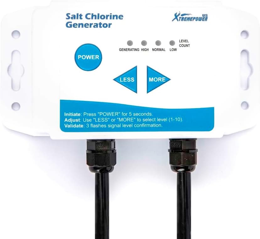 XtremepowerUS Saltwater Chlorine Generation System for Spas and Hot Tubs Up to 3,000 Gallons, Chemical-Free, Converts Any Spa to Saltwater System