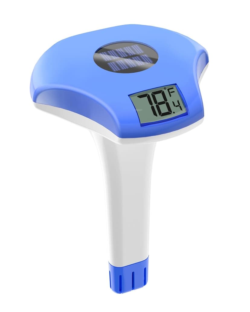 Solar Digital Pool & Spa Thermometer, Weather Resistant Floating Thermometer, IPX-8 Water Proof, 10s Measuring Cycle, Solar Powered with Over 180 Days Battery Life