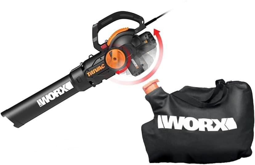 WORX 12 Amp Trivac 3-in-1 Electric Leaf Blower/Mulcher/Yard Vacuum - WG512
