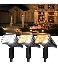 Solar Pathway Lights Outdoor,8 Pack Bright Solar Lights Outdoor,IP65 Waterproof Solar Garden Lights Solar Powered Landscape Lighting for Yard Patio Walkway Driveway Pathway (Warm White)