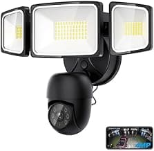 Onforu Floodlight Camera 360° View 2K HD Video Security Camera Outdoor, 5500LM Motion-Activated Smart Flood Lights Cam, AI Detection and Tracking, 24/7 Recording, Color Night Vision, Work with Alexa
