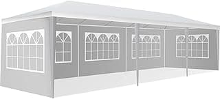 10'x30' Party Wedding Outdoor Patio Tent, Upgraded Canopy Heavy Duty Gazebo Pavilion -5