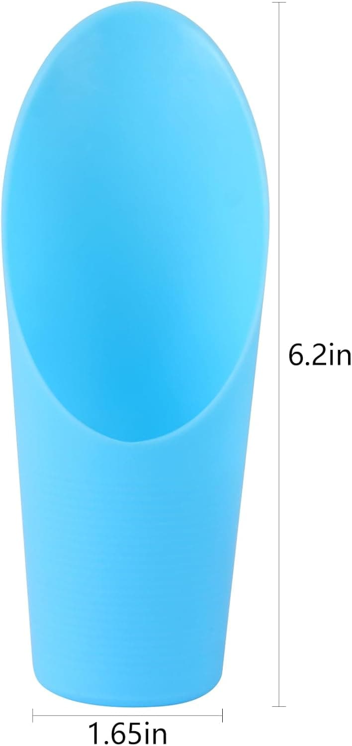 MIDELONG 2 Pcs Bonsai Soil Scoops, 6.4in Long Plastic Cups Garden Soil Scoops Small Gardening Tool Colorful Bucket Shovel Mini Potting Scoopers Bonsai Tool for Plant Flower Succulent