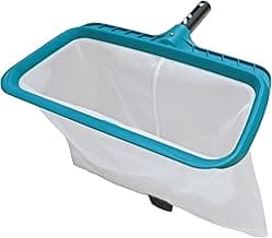 POOLWHALE Professional Pool Skimmer Net, Heavy Duty Swimming Leaf Rake Cleaning Tool with Deep Fine Nylon Mesh Net Bag - Fast Cleaning,Easy Scoop Edge,Debris Pickup Removal